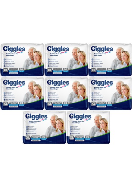 Hasta Bezi Yetişkin Bel Bantlı Tekstil Yüzey Ekstra Büyük (Xl) 240 Adet (8pk*30)