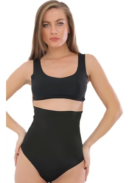 Lazer Kesim Yüksek Bel Slip Korse