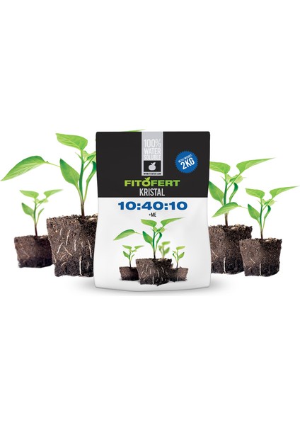 Kristal 10-40-10 - 2kg Çiçeklendirici