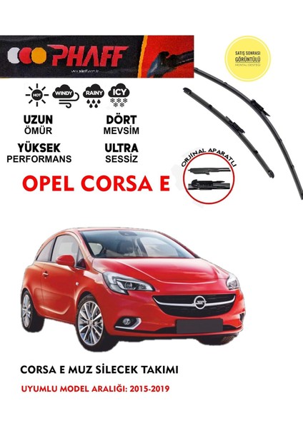 Opel Corsa E Ön Muz Silecek TAKIMI2015-2019 Arasıaraca Özelaparat