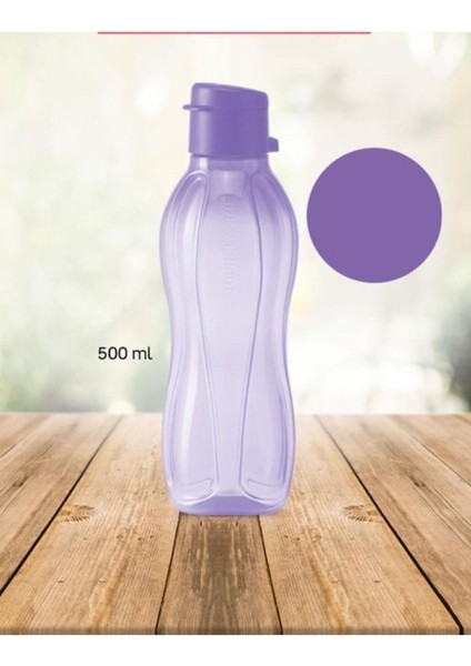 Eko Şişe 500ml Mor Materyal Plastik, Sağlıklı ve Şık Tasarım