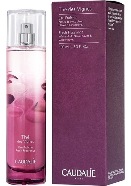 Caudalie The Des Vignes Energizing Fragrance Zencefil ve Beyaz Misk Aromalı Parfüm 100 ml