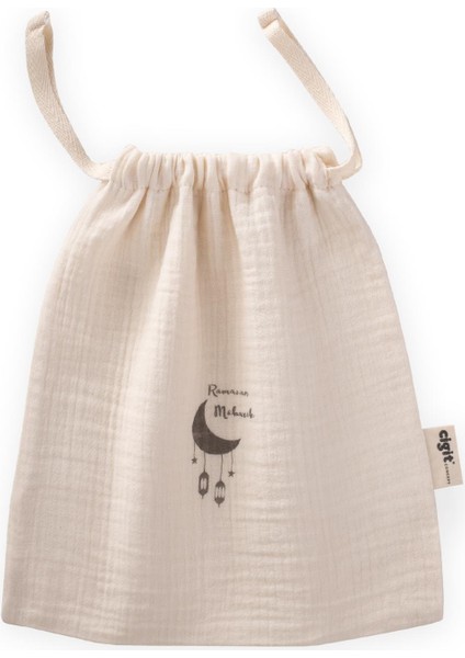 Organik Ramazan Müslin Kese 20X25 cm Naturel