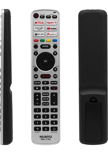Robinanka Huayu Kl RM-L1700 Panasonıc Netflıx-Youtube-Prıme Vıdeo-Rakuten Tuşlu LCD LED Tv Kumanda
