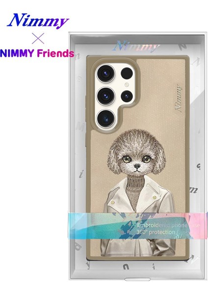 Samsung S25 Ultra Magsafe Kablosuz Şarj Uyumlu 3D Gerçek Nakış Işleme Kabartmalı Magnetic Fashion Köpek Kılıf fiyatları