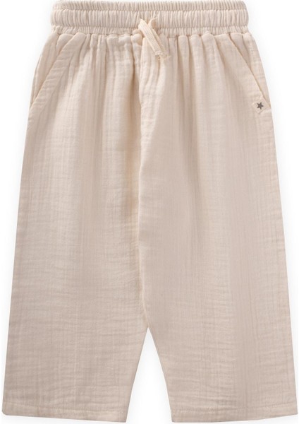 Müslin Pantolon 1-7 Yaş Krem