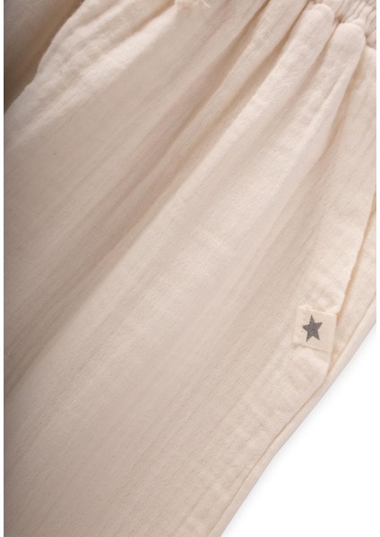 Müslin Pantolon 1-7 Yaş Krem