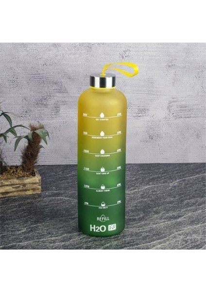 Yeşil 1000 ml Cam Spor İçme Kabı, Sağlıklı ve Şık Tasarım