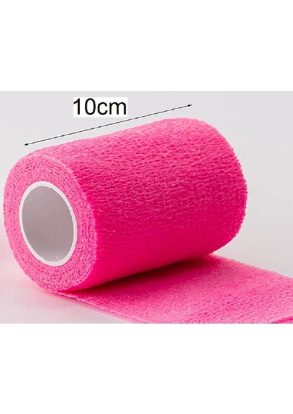 Esnek yapışkan bandaj 10 cm x 4,5 m, pembe, kullanışlı sağlık gereci