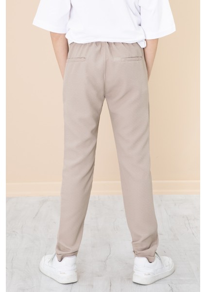 Duble Paça Erkek Çocuk Jogger Kumaş Pantolon 7-11YAŞ