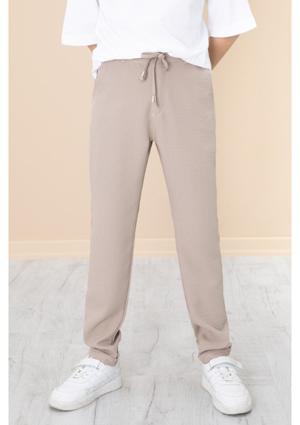 Duble Paça Erkek Çocuk Jogger Kumaş Pantolon 7-11YAŞ