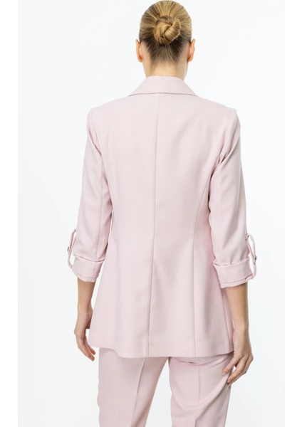 Kolu Apoletli Torba Cepli Ceket Pembe 04130 modelleri