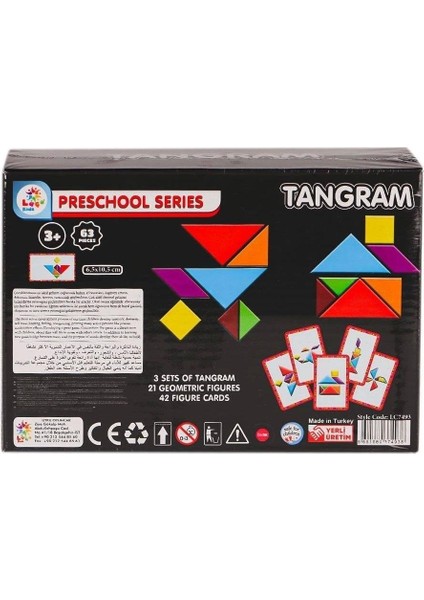 Laço Kids Eğitici Tangram 63 Parça Lc7493 fiyatları