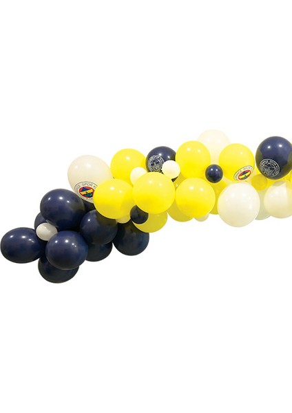 Balon Dekoransyonu 3 Lü Set Fenerbahçe Set 70'li
