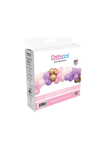 Kız Balon Dekorasyon Seti 70'li