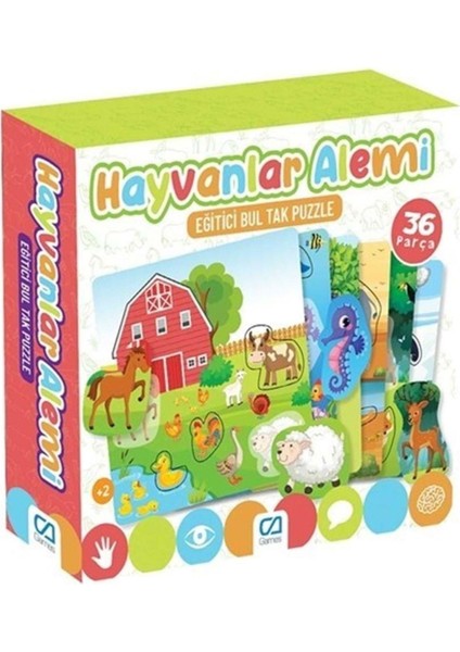Hayvanlar Alemi Puzzle 36 Parça Caegt-5146