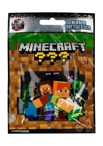 253261000 Jada, Minecraft Sürpriz Paket Nanofigs Display A