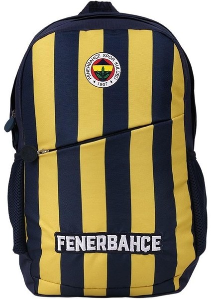 3 Bölmeli Fenerbahçe Çubuklu Forma Desenli Okul Sırt Çantası 24756
