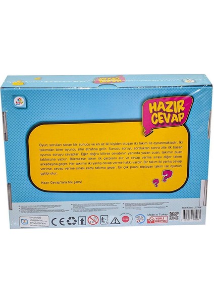Laço Kids Hazır Cevap Kutu Oyunu Lc7506 fiyatları