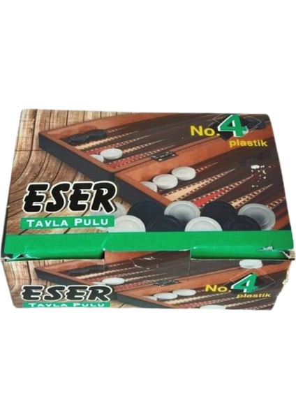 Melamin Lux Tavla Pulu - Zar Hediyeli