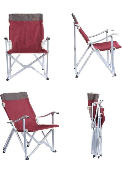 Dachuan Katlanır Kamp Sandalyesi Bordo modelleri