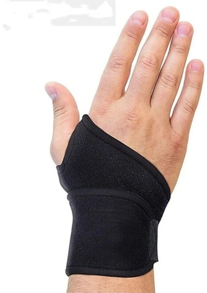 Siyah spor el bilek ateli 2'li, konfor ve destek sağlar, TR menşei