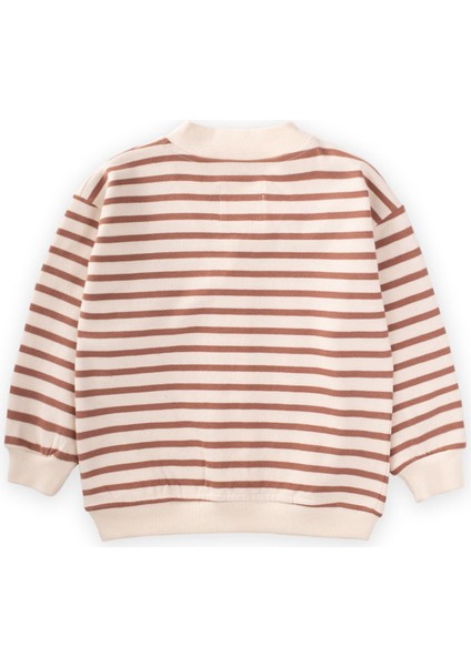 Çizgili Hırka 2-10 Yaş Kahverengi modelleri