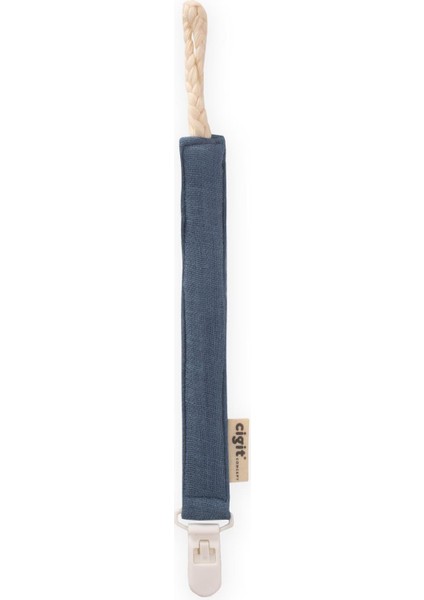 Bebek Pamuk Emzik Tutmacı 23 cm Indigo Mavi