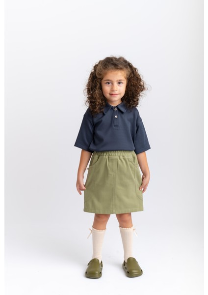 Gabardin Etek 2-7 Yaş Olive