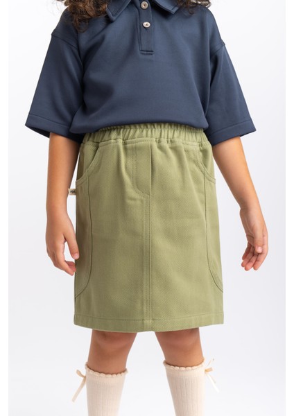 Gabardin Etek 2-7 Yaş Olive fiyatları