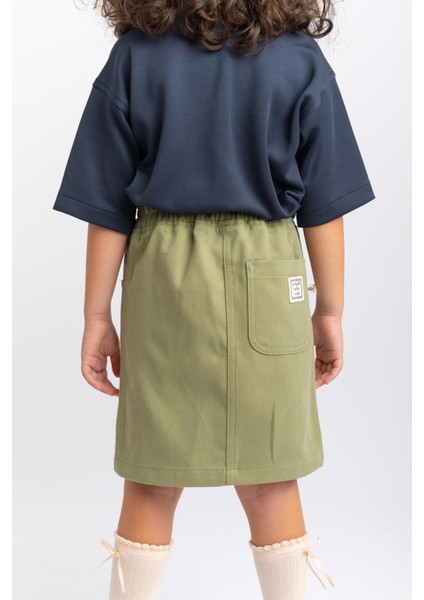 Gabardin Etek 2-7 Yaş Olive modelleri