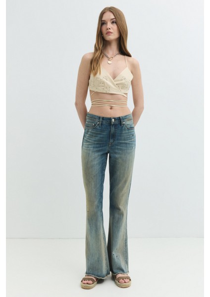 Serena Skinny Flare Fit Vintage Açık Indigo Kadın Jean Pantolon fiyatları