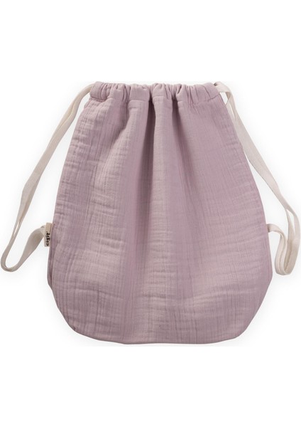 Müslin Çocuk Sırt Çantası 28X30 cm Lila