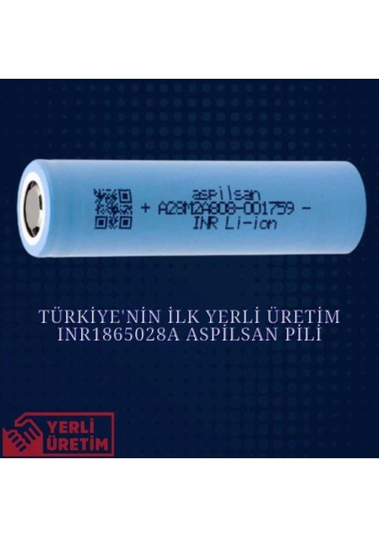 A28 Puntalı 3.7V 2800MAH 25A Discharge Şarjlı Li-Ion Pil