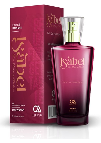Ca Eau De Parfum ”ısabel” 50ML Women Ultra Kalıcı Kadın Parfümü