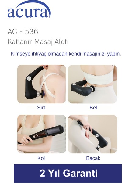 AC-536 Isıtmalı & Soğutmalı Profesyonel Katlanır Masaj Aleti indirimleri