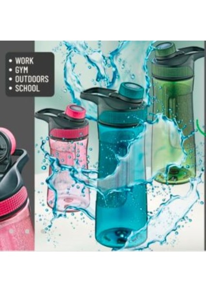 Gri Şeffaf 730 ml Çok Amaçlı Plastik Su Şişesi, Okul ve Ofis İçin Uygun fırsatları