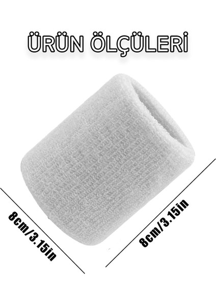 Yumuşak Su Emici Sporcu Bileklik, Beyaz, Çok Amaçlı, Unisex, Renkli, Hafif, Kaliteli modelleri