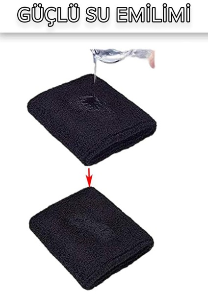 Yumuşak Su Emici Sporcu Bileklik, Beyaz, Çok Amaçlı, Unisex, Renkli, Hafif, Kaliteli fırsatları