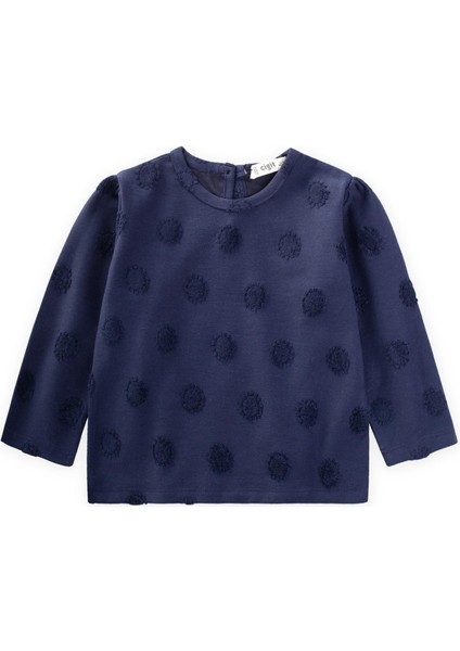 Süzene Güneş Desenli Sweatshirt 1-8 Yaş Lacivert