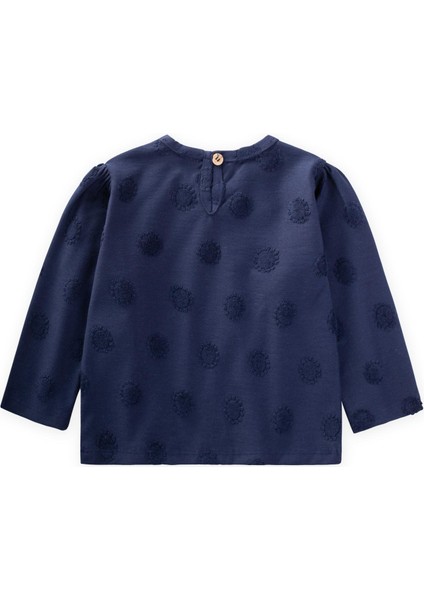 Süzene Güneş Desenli Sweatshirt 1-8 Yaş Lacivert