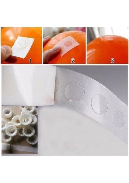 Sticker Damla Model Çift Taraflı Yapışkan Balon Yapıştırıcısı