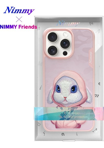 Phone 16 Pro 3D Gerçek Nakış Işlemeli Tavşan Kabartmalı Göz Detaylı Big Eyes Kılıf modelleri