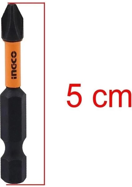 5 Adet Wq Mıknatıslı Matkap Bits Uç Ph2 50 mm Vida Sökme 5 cm Yıldız Matkap Vidalama Ucu S2 Çeliği