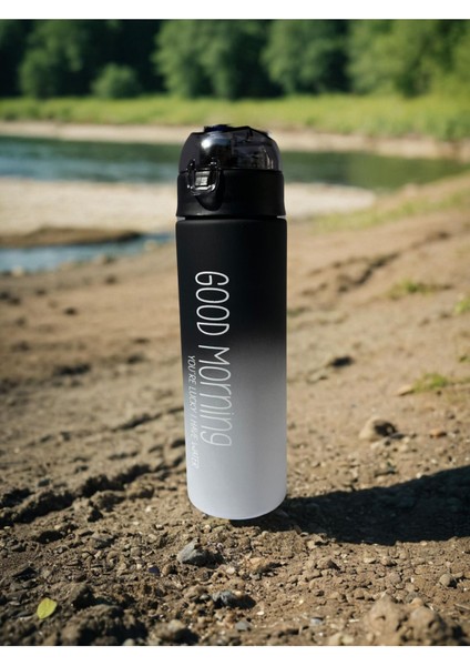 Mat baskılı 500ml motivasyonlu şişe, şık ve plastik tasarım