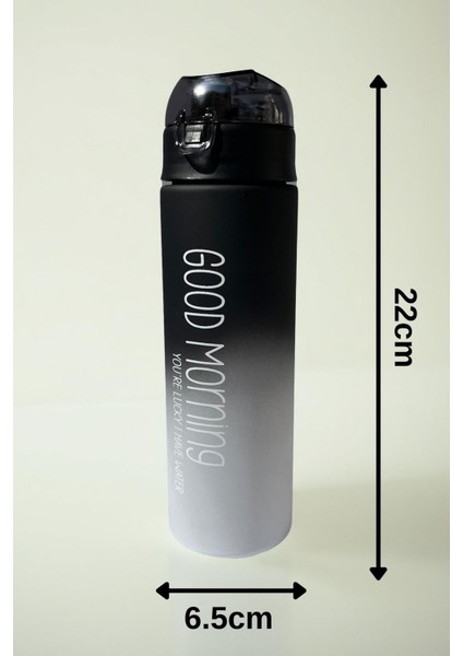 Mat baskılı 500ml motivasyonlu şişe, şık ve plastik tasarım modelleri
