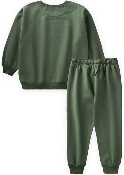 Basıc Karyoka Detaylı Sweatshirt Takım Haki Yeşili fiyatları