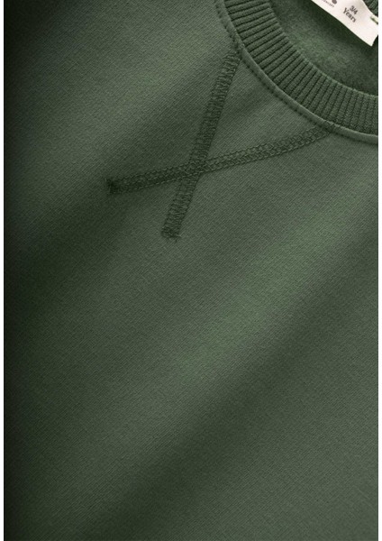 Basıc Karyoka Detaylı Sweatshirt Takım Haki Yeşili modelleri