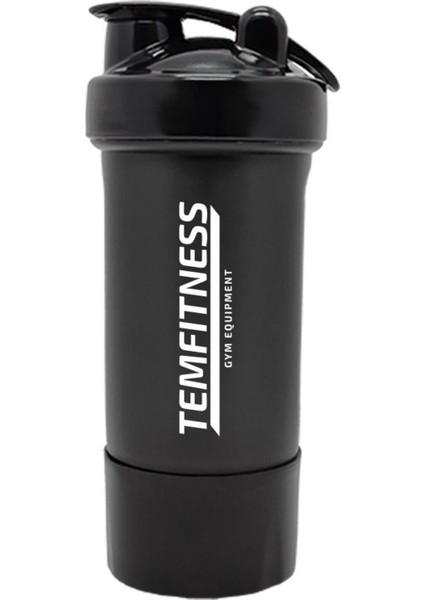 550 CC Akıllı Shake Matara, Plastik, 0,60 L, Siyah