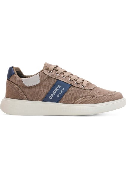 2198-DAKIRS Anatomik Tabanlı Erkek Keten Kumaşlı Sneakers Ayakkabı - NKT02198-KUM-42 fiyatları